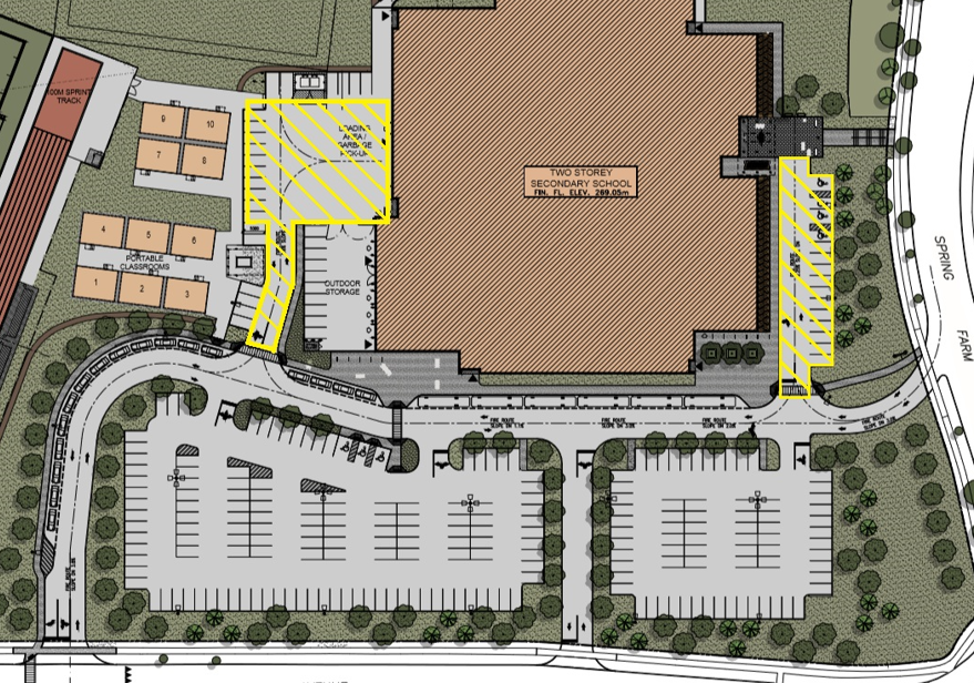 Map of school parking